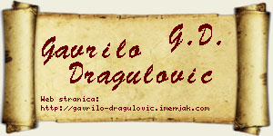 Gavrilo Dragulović vizit kartica